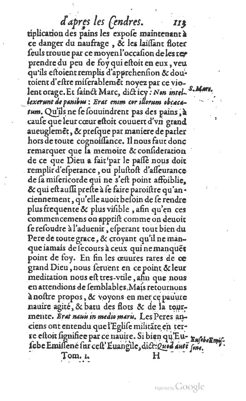 1607 - Nicolas Du Fossé - Trésor quadragésimal - T 01 - BM Lyon
