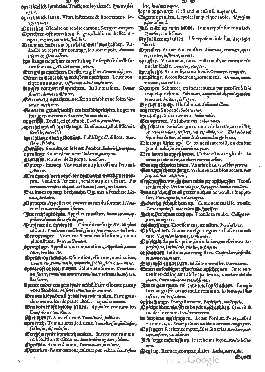 1573 - Christophe Plantin - Trésor du langage bas-allemand - BM Lyon