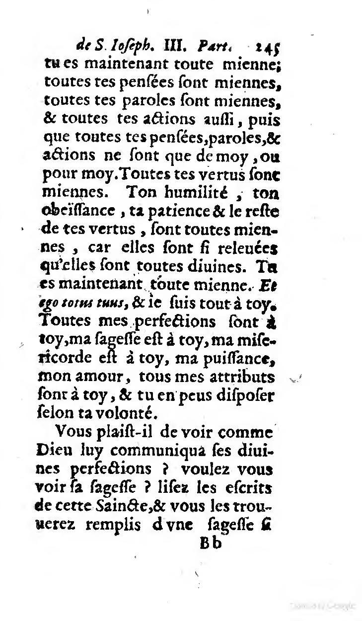 1646 - Jean Piot - Trésor inestimable de Saint-Joseph - BNC Rome