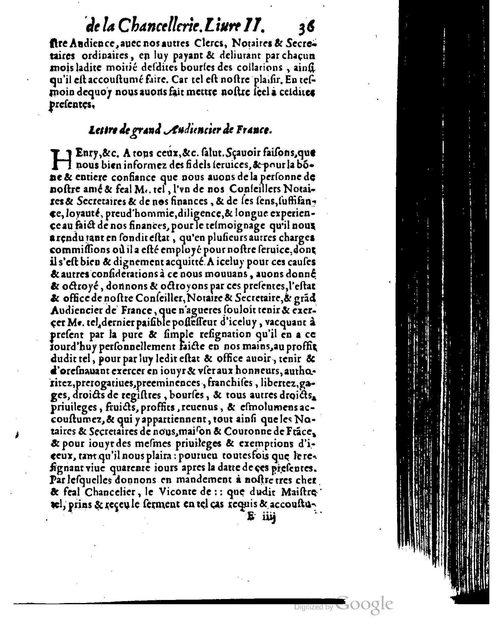 1614 - Jean Richer - Trésor du nouveau style et protocole de la chancellerie de France - BSB Munich