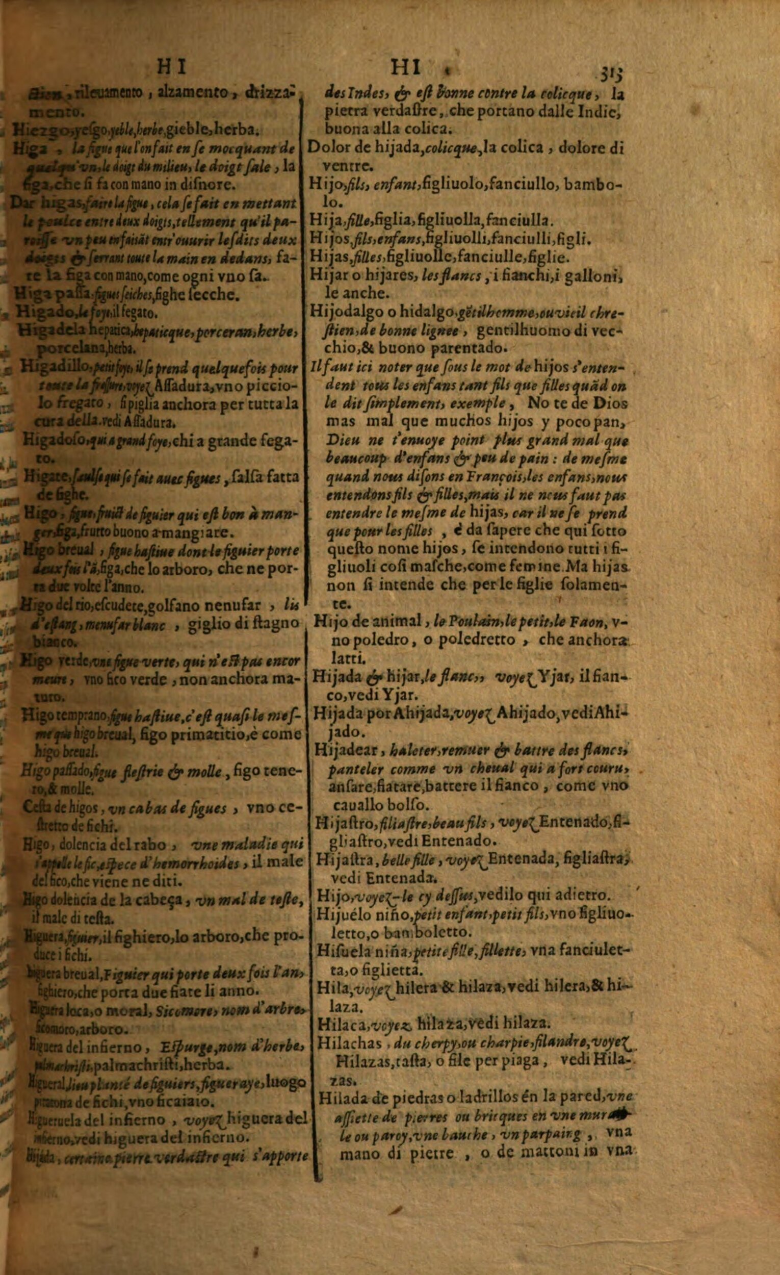 1617 - Samuel Crespin - Trésor des trois langues espagnole, française et italienne (Première partie) - Regensburg