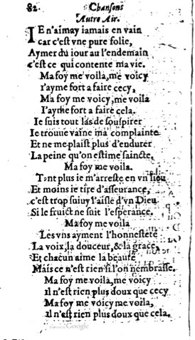 1623 - Jacques Cailloüé - Trésor ou recueil des chansons amoureuses - British Library