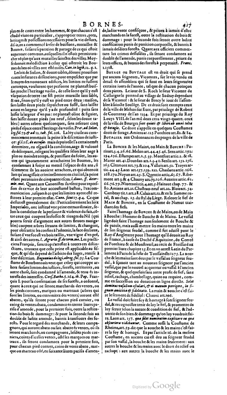 1629 - Veuve Nicolas Buon - Trésor du droit français (21754 T. 1) - BM Lyon 1629 - Veuve Nicolas Buon - Trésor du droit français (21754 T. 1) - BM Lyon