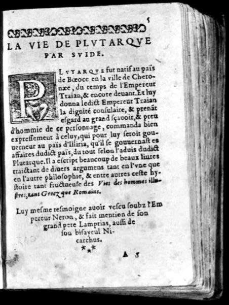 1574 - Benoît Rigaud - Trésor des vies de Plutarque - Avignon
