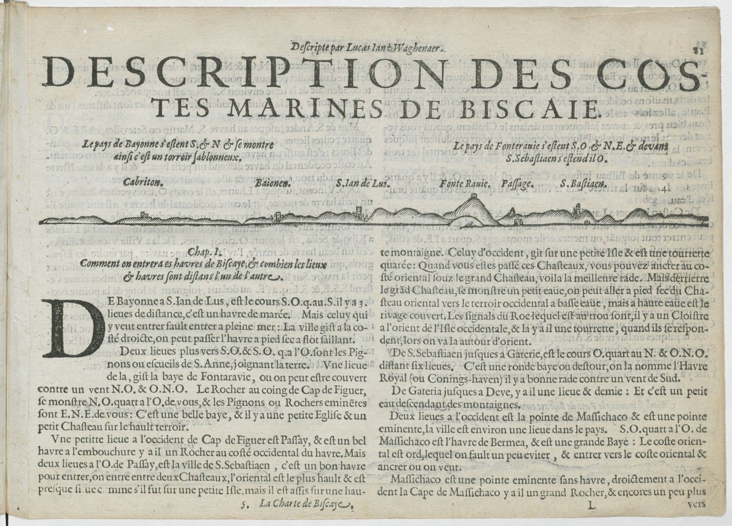 1601 - Bonaventure d’Aseville - Trésorerie ou cabinet de route marinesque - BnF