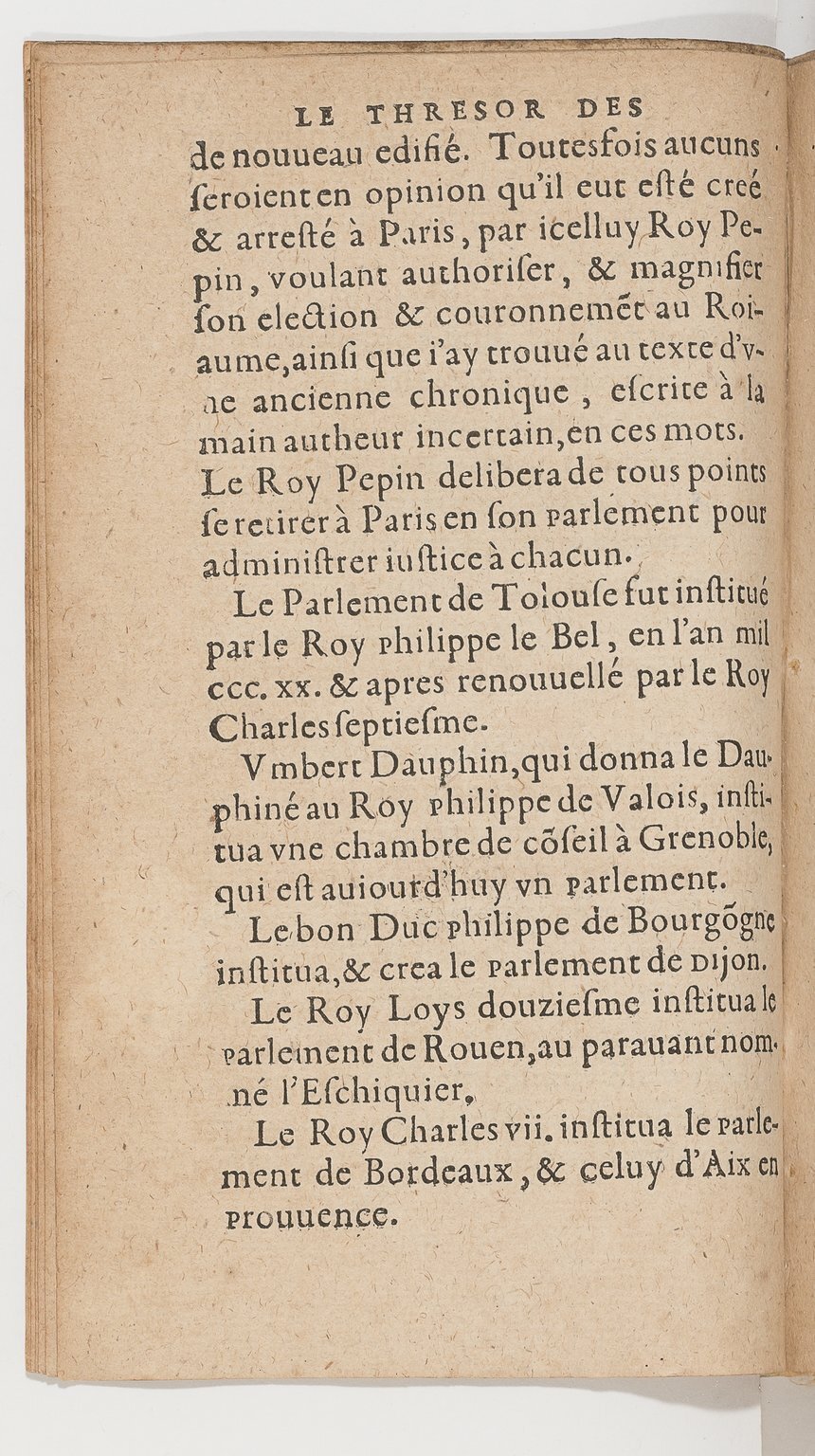 1583 - Galiot Corrozet - Trésor des histoires de France - BnF