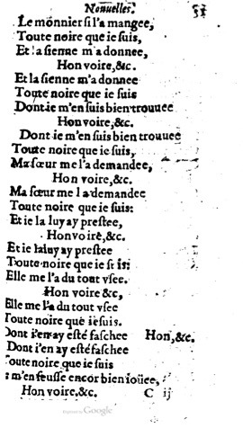 1623 - Jacques Cailloüé - Trésor ou recueil des chansons amoureuses - British Library