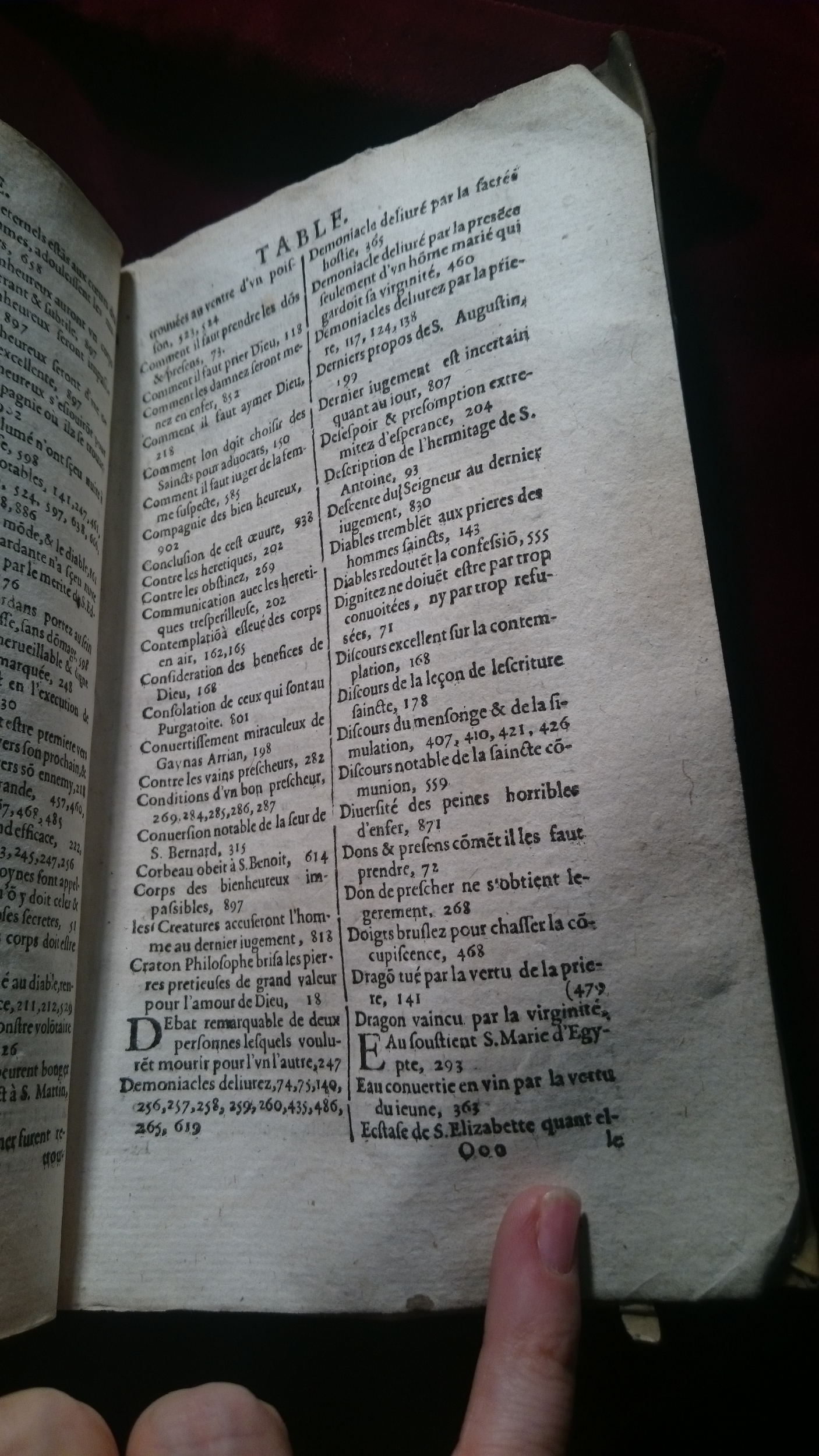 1596 - Jean Bogart - Trésor des faits et dits mémorables des hommes saints et illustres - BM Amiens