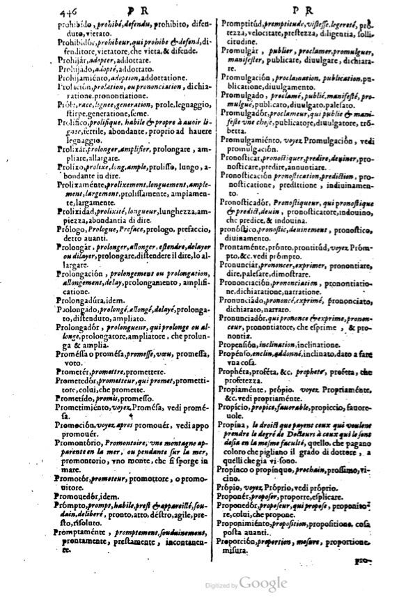 1617 - Samuel Crespin - Trésor des trois langues espagnole, française et italienne (3 parties) - Ohio 1617 - Samuel Crespin - Trésor des trois langues espagnole, française et italienne (3 parties) - Ohio