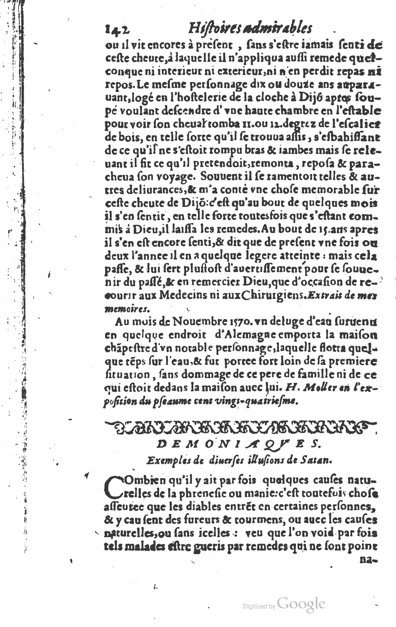 1610 - Paul Marceau - Trésor d’histoires admirables et mémorables - Princeton
