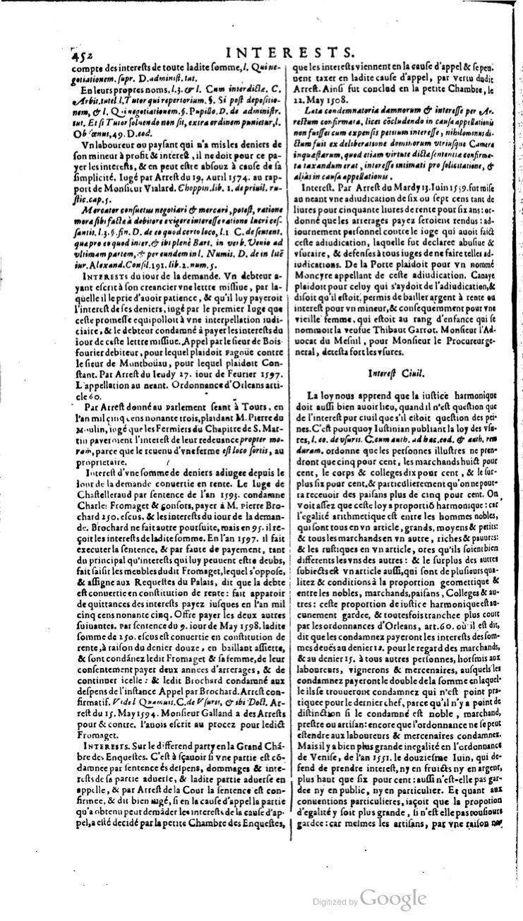 1629 - Veuve Nicolas Buon - Trésor du droit français (21754 T. 2) - BM Lyon