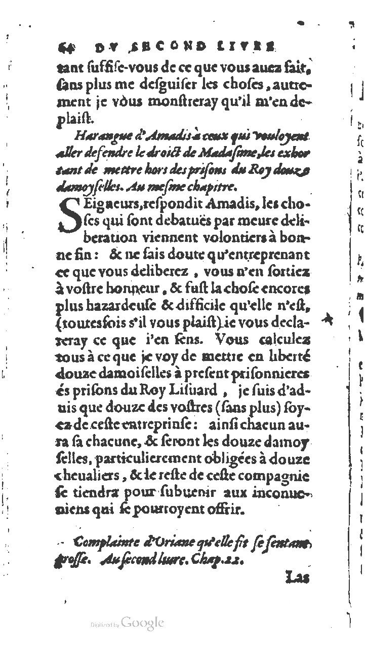 1572 - Jan van Waesberghe - Trésor des Amadis - BNC Rome