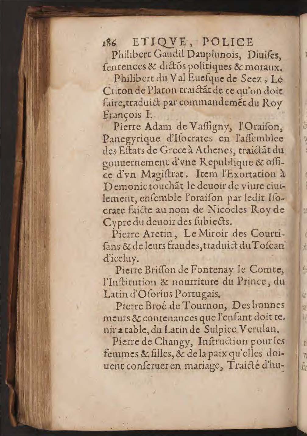 1602 - François Jacquin - Trésor des bons esprits français - BnF Arsenal