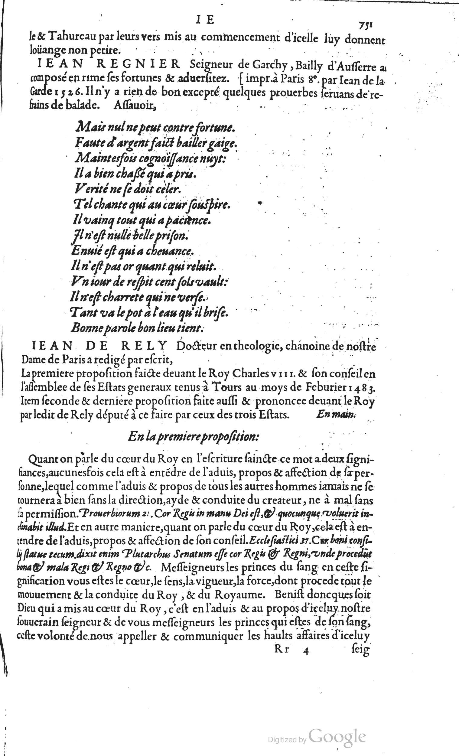 1585 - Barthélemy Honorat - Bibliothèques françaises - BSB Munich