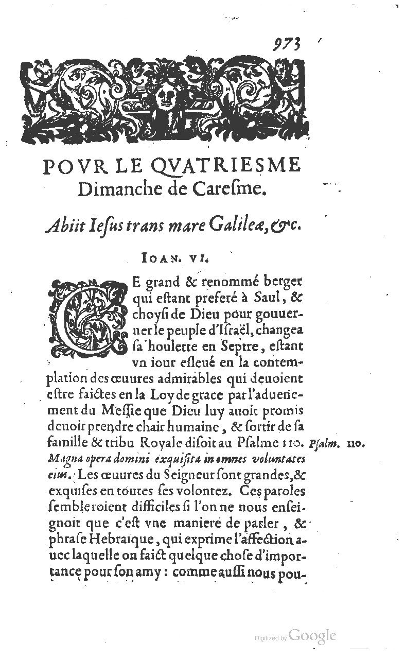 1607 - Nicolas Du Fossé - Trésor quadragésimal - T 01 - BM Lyon