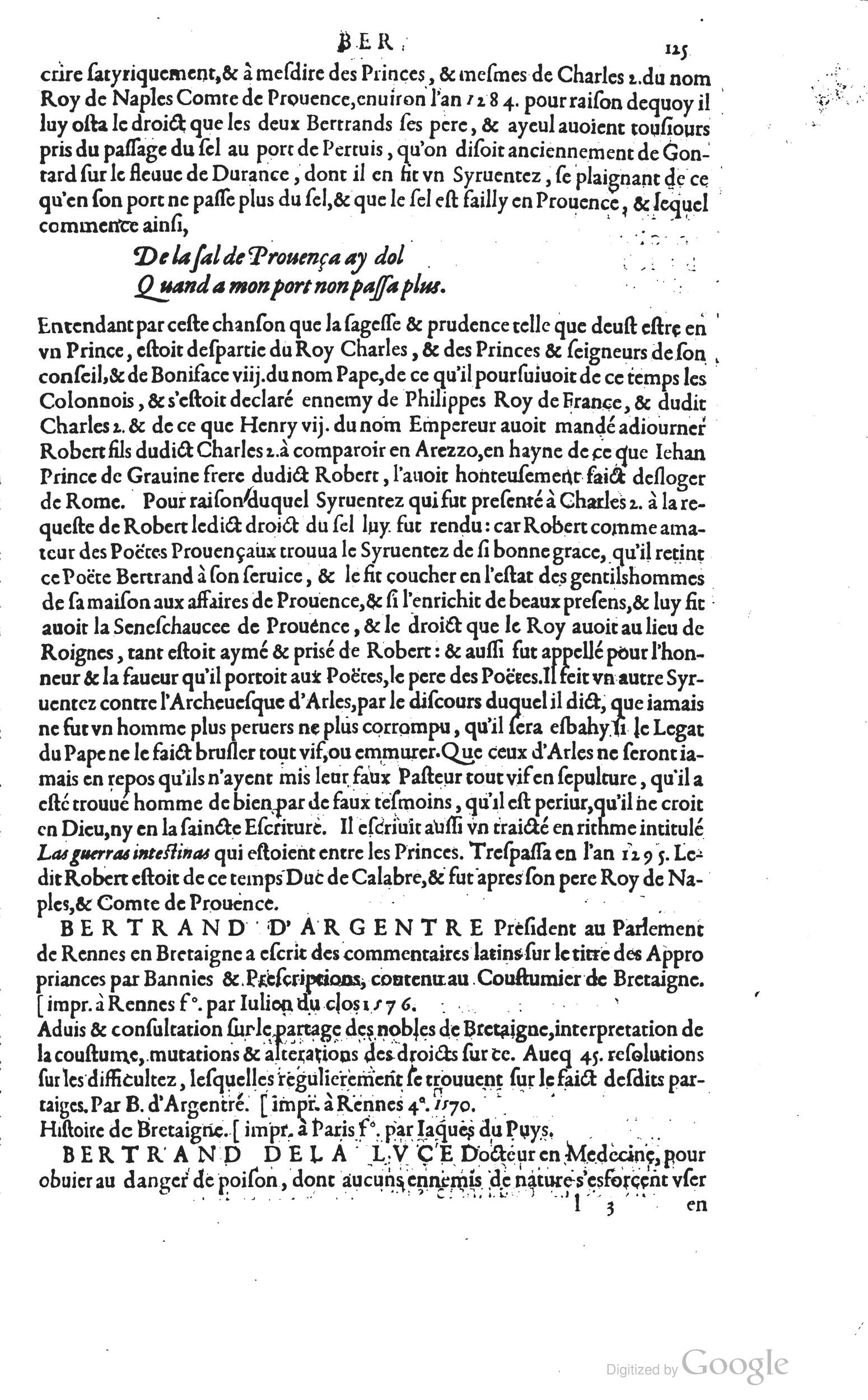 1585 - Barthélemy Honorat - Bibliothèques françaises - BSB Munich