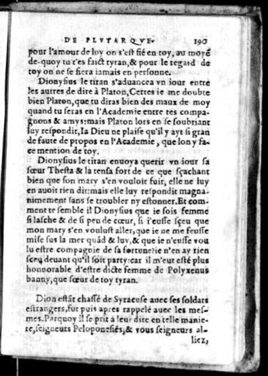 1574 - Benoît Rigaud - Trésor des vies de Plutarque - Avignon