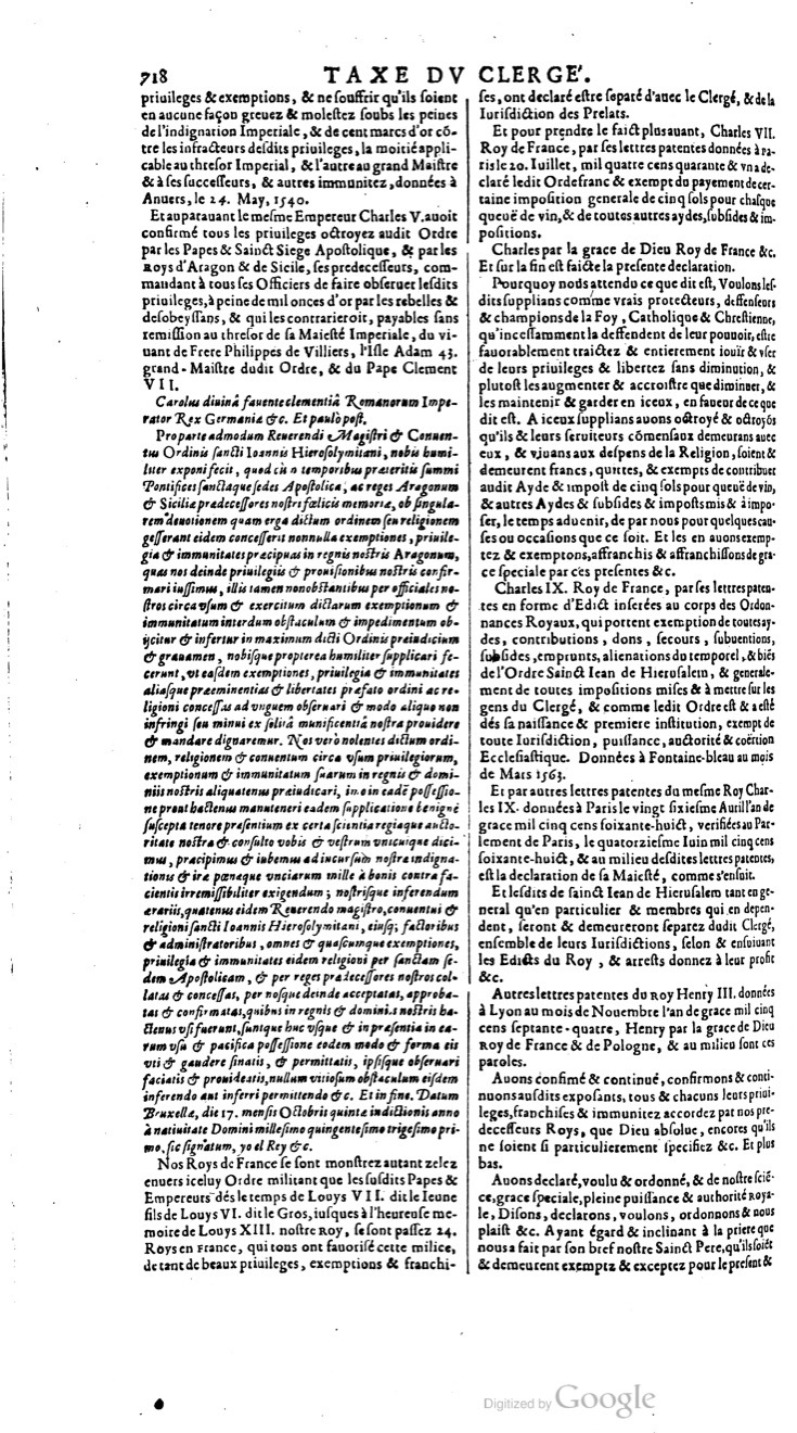 1629 - Veuve Nicolas Buon - Trésor du droit français (21754 T. 3) - BM Lyon