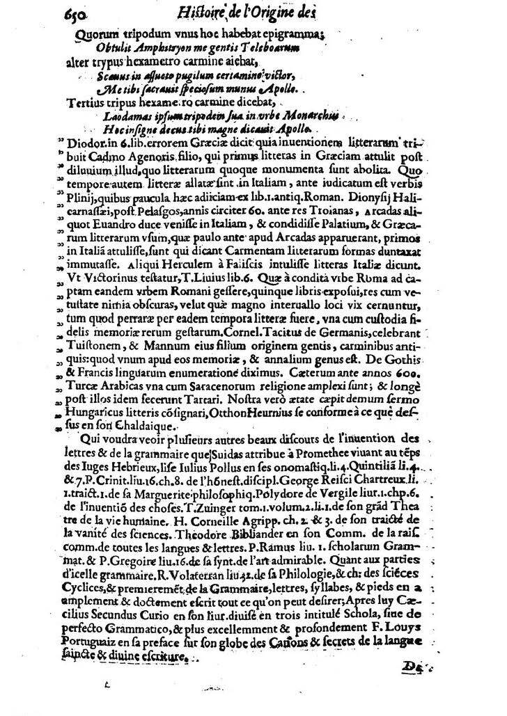 1613 - Matthieu Berjon - Trésor de l’histoire des langues de cet univers - BM Lyon