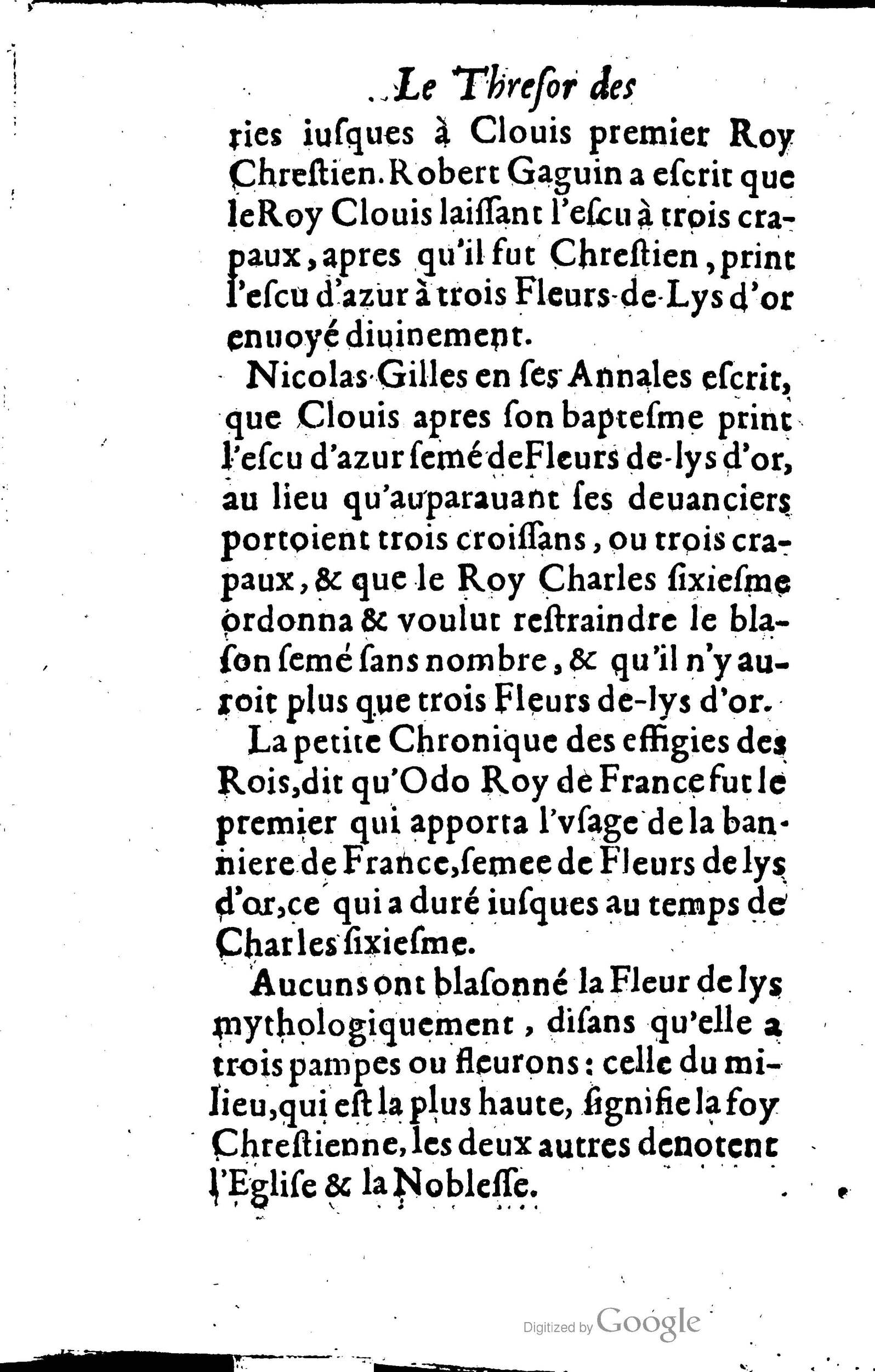1619 - Jean Corrozet - Trésor des histoires de France - BSB Munich