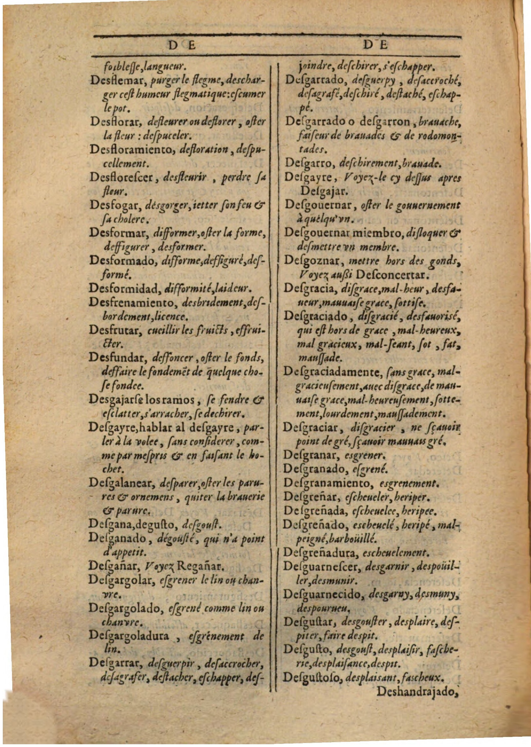 1607 - Marc Orry - Trésor des deux langues espagnole et française (Première partie) - BSB Munich 1607 - Marc Orry - Trésor des deux langues espagnole et française (Première partie) - BSB Munich