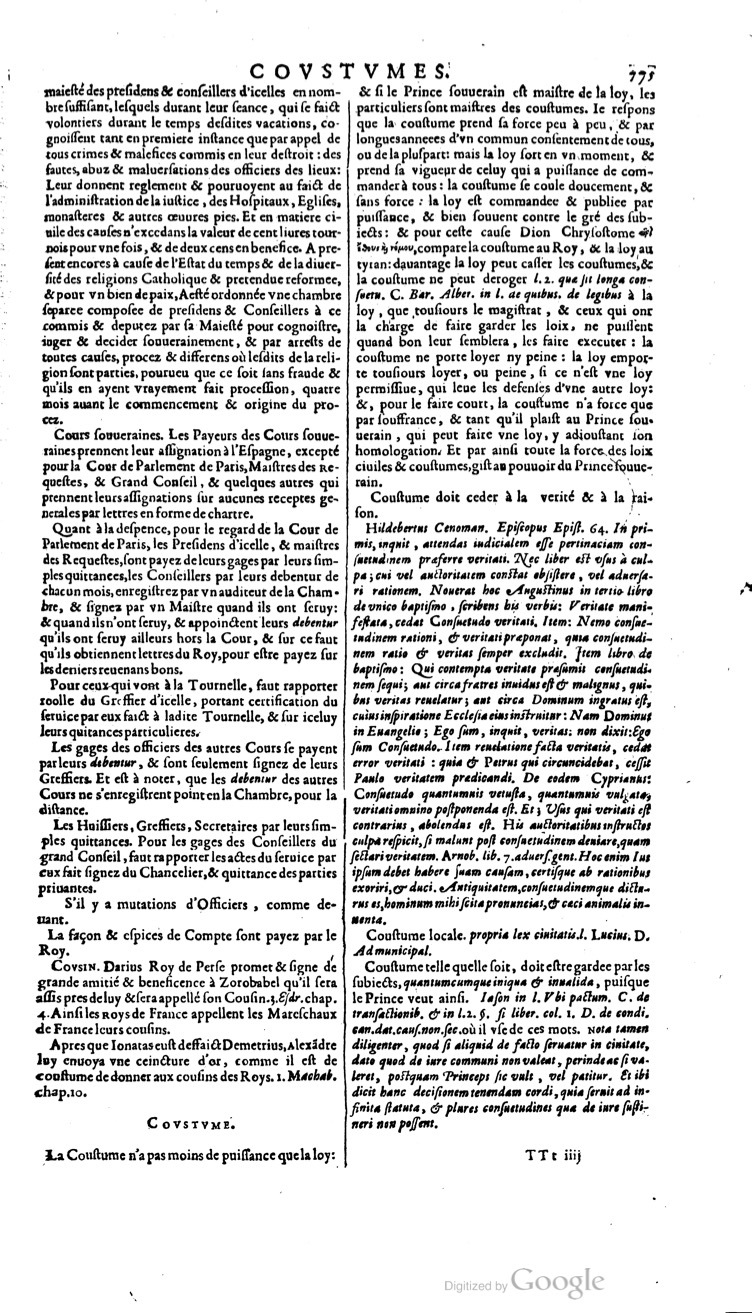 1629 - Veuve Nicolas Buon - Trésor du droit français (21754 T. 1) - BM Lyon 1629 - Veuve Nicolas Buon - Trésor du droit français (21754 T. 1) - BM Lyon