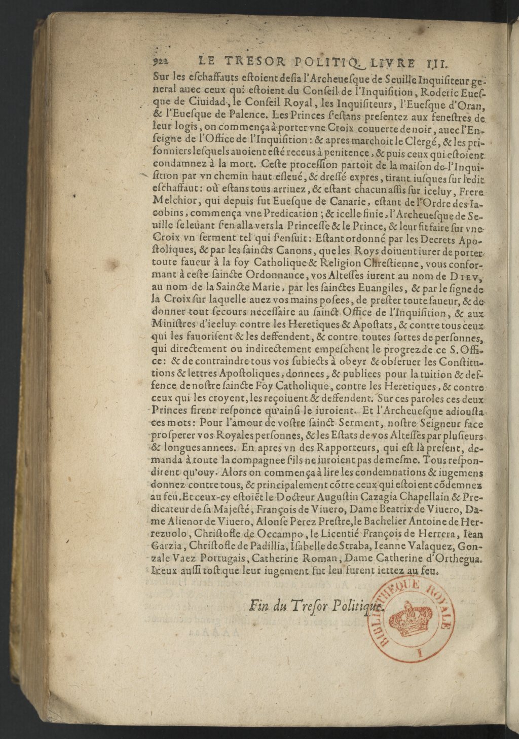 1611 - Pierre Chevalier - Trésor politique - BnF Tolbiac