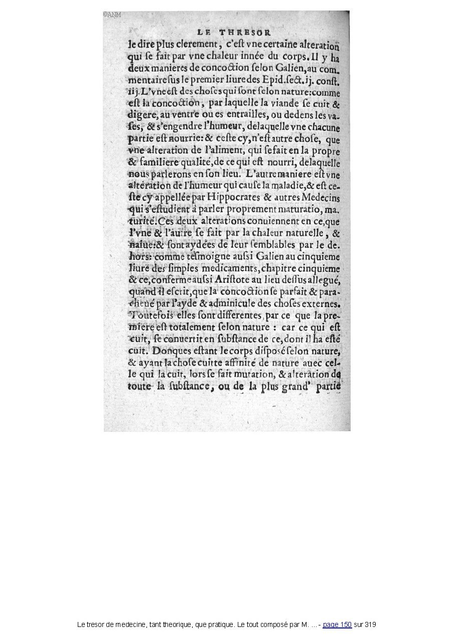 1560 - Pierre et Jan Moine - Trésor de médecine - Université Paris Cité