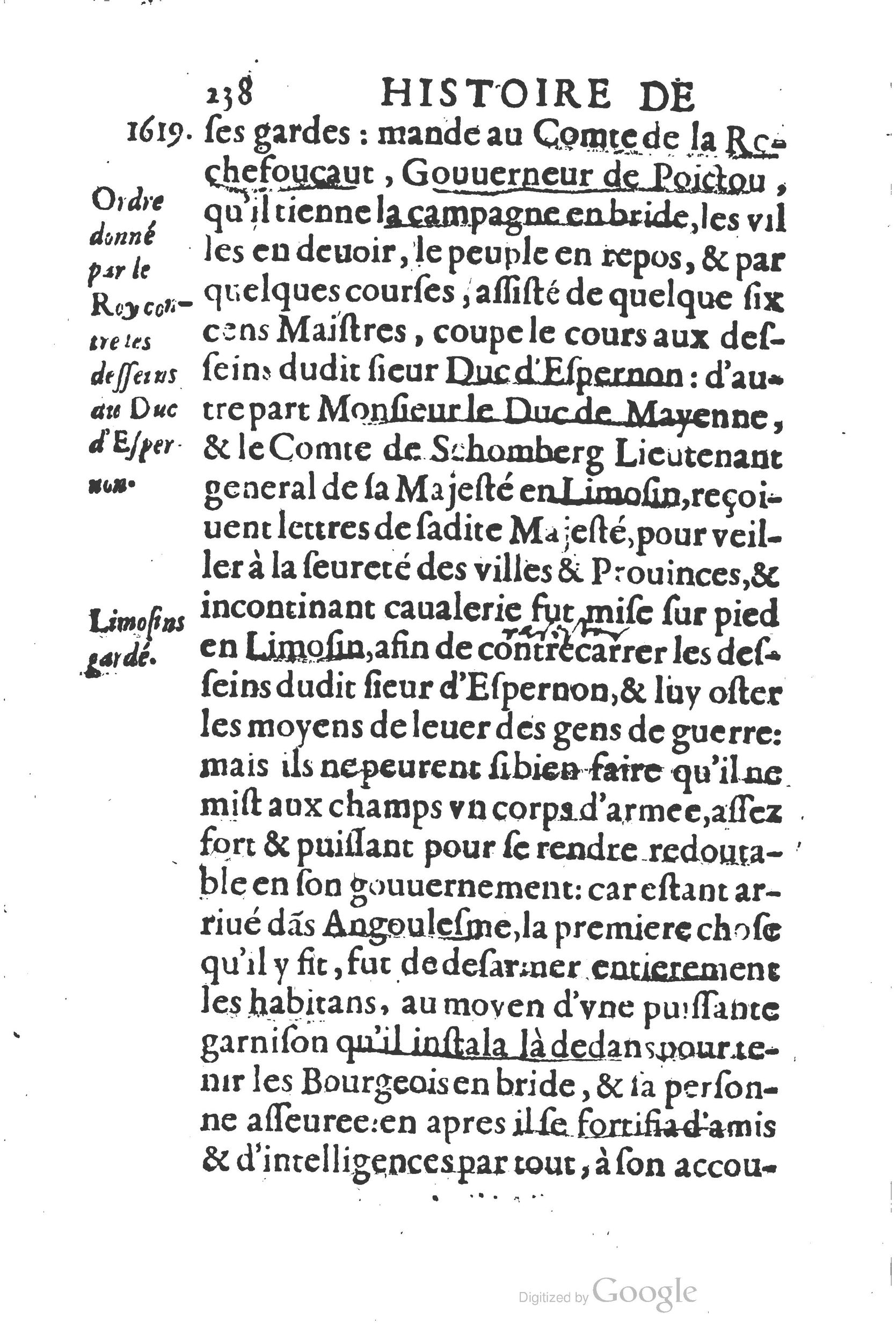 1626 - Joseph Bouillerot - Trésor de l’histoire générale de notre temps - BSB Munich