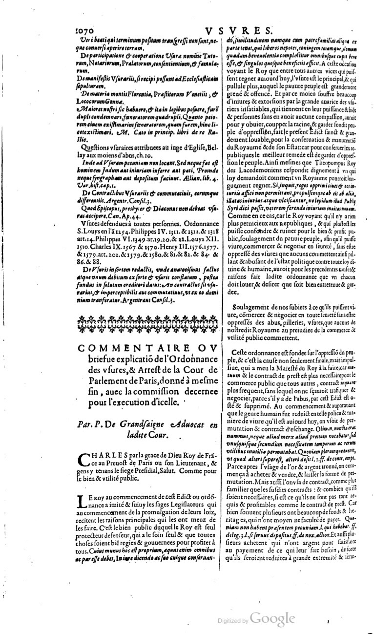 1629 - Veuve Nicolas Buon - Trésor du droit français (21754 T. 3) - BM Lyon