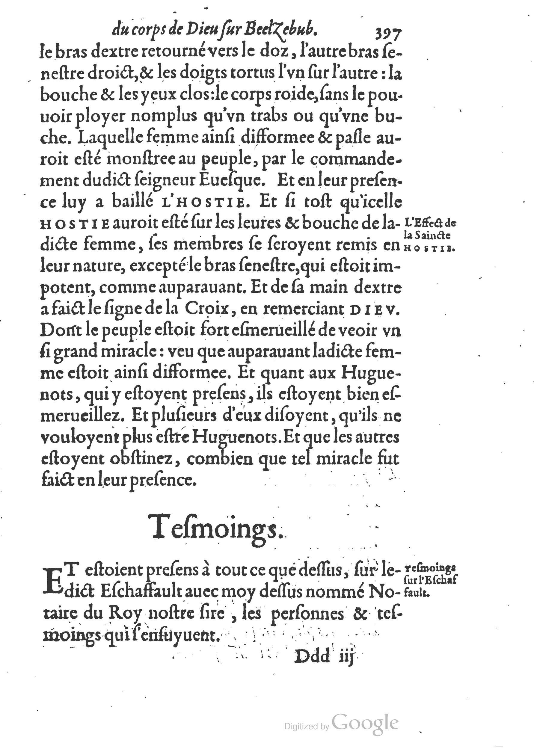 1578 - Nicolas Chesneau - Trésor et entière histoire de la triomphante victoire du corps de Dieu sur l’esprit malin - British Library 1578 - Nicolas Chesneau - Trésor et entière histoire de la triomphante victoire du corps de Dieu sur l’esprit malin - British Library