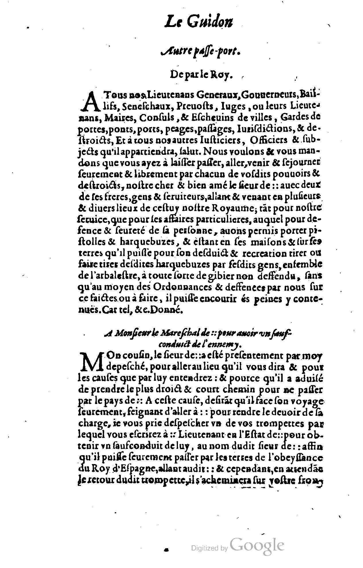 1614 - Jean Richer - Trésor du nouveau style et protocole de la chancellerie de France - BSB Munich
