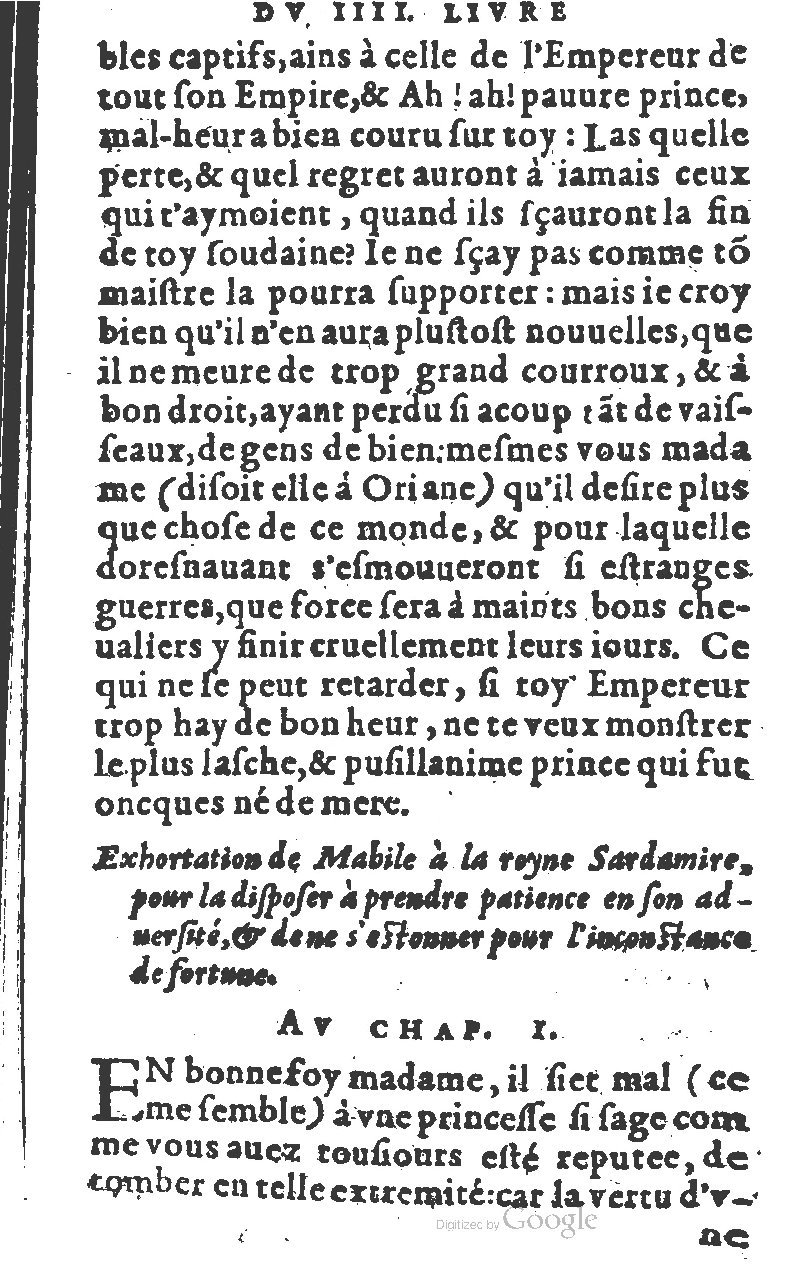 1582 - Jean Huguetan - Trésor des Amadis T. 1 - BM Lyon