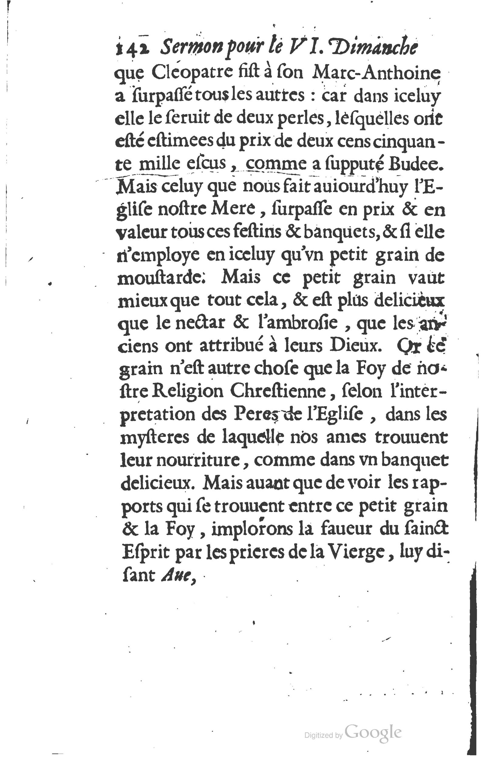 1629 - Manassés de Préaulx - Sermons ou Trésors de la piété chrétienne - BM Lyon