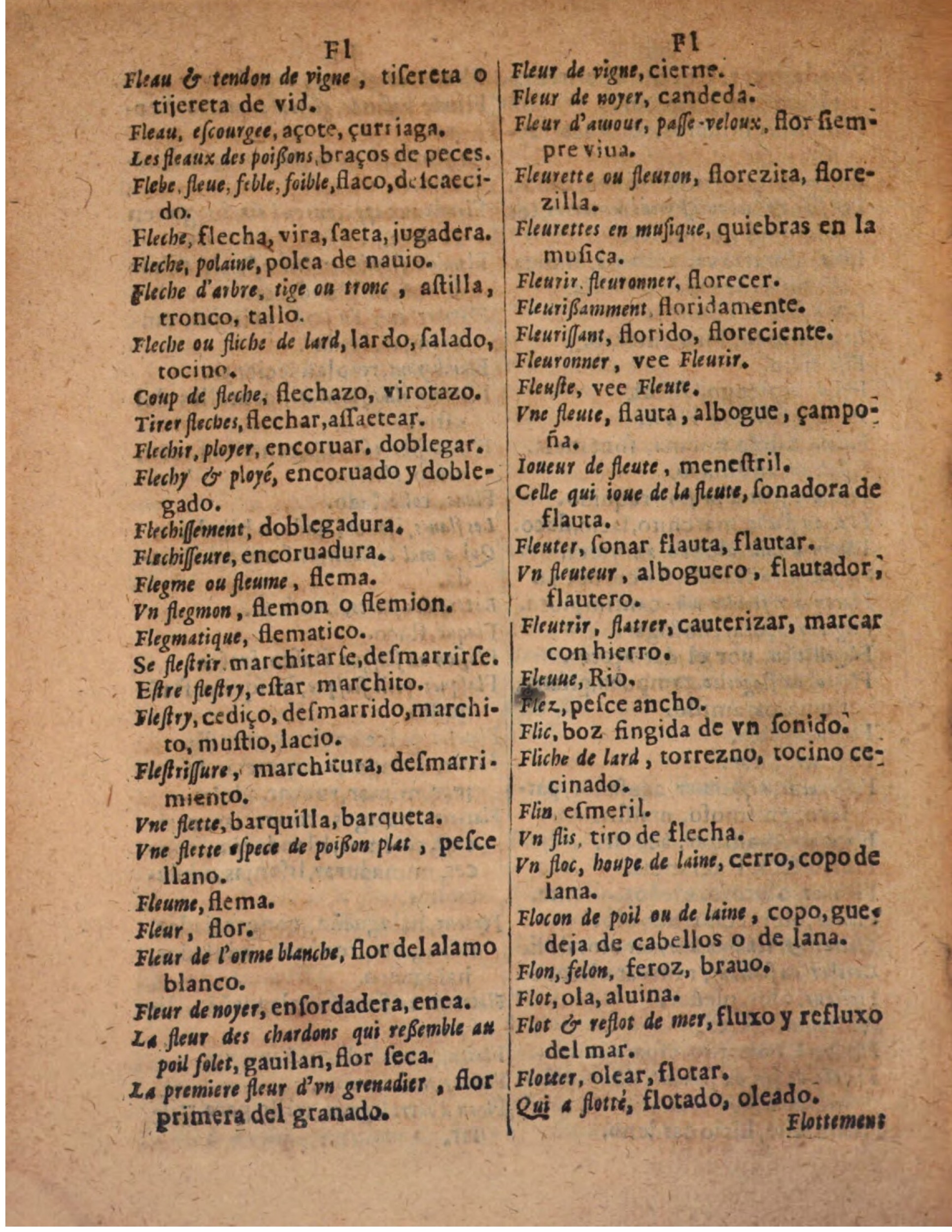1624 - Hubert Antoine - Trésor des deux langues espagnole et française (Seconde partie) - BSB Munich