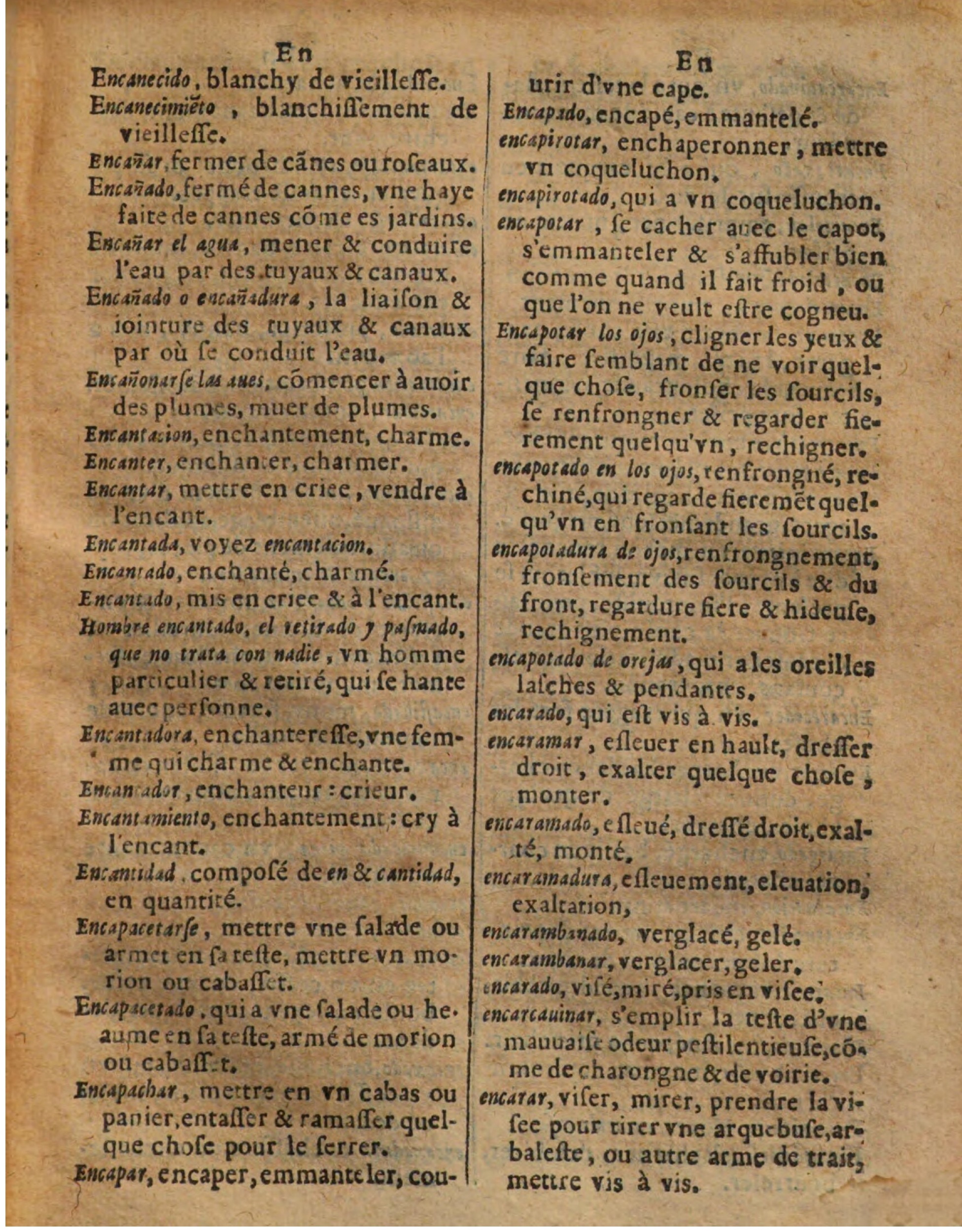 1625 - Hubert Antoine - Trésor des deux langues espagnole et française - Augsbourg