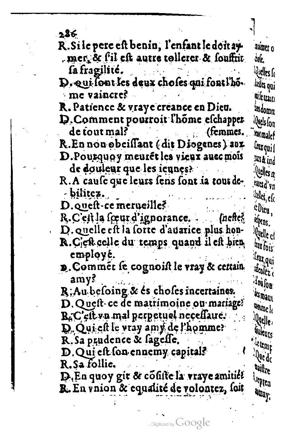 1582 - Nicolas Bonfons - Trésor des sentences dorées - BM Lyon