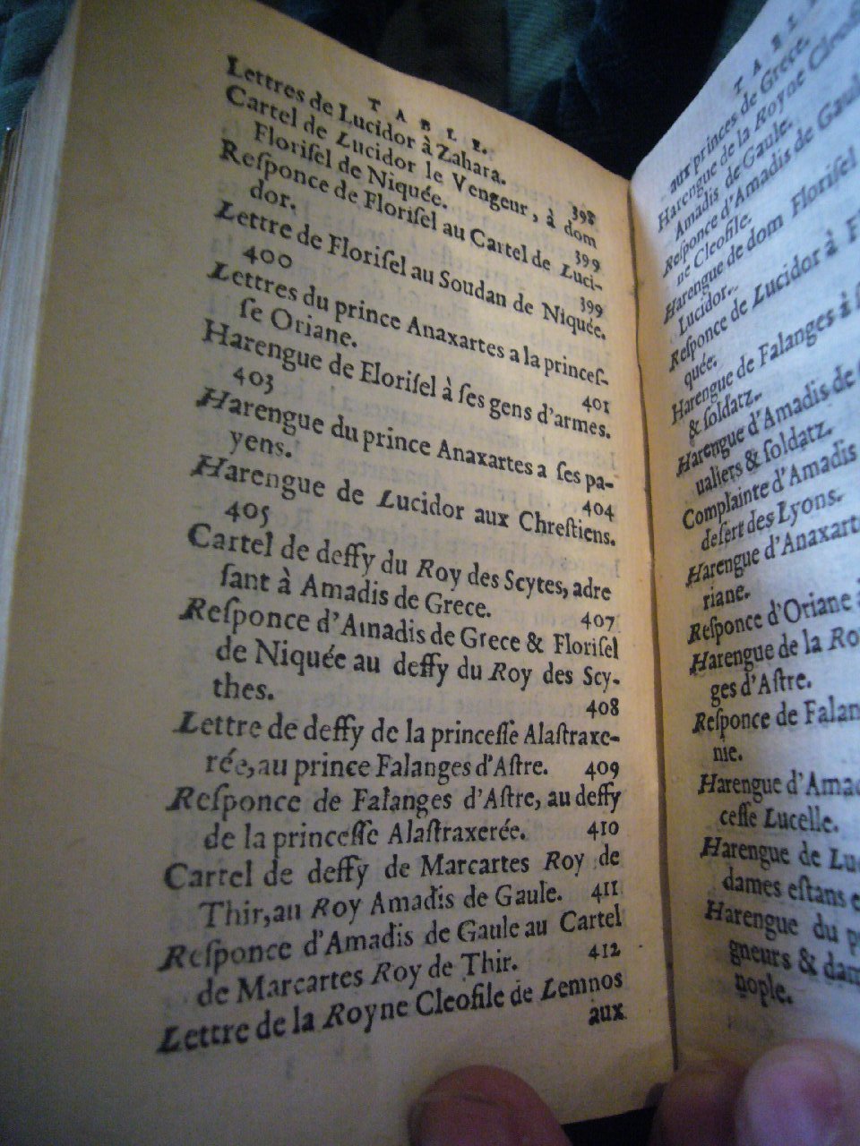 1567 - Jean Pygot - Trésor des Amadis - BnF Arsenal
