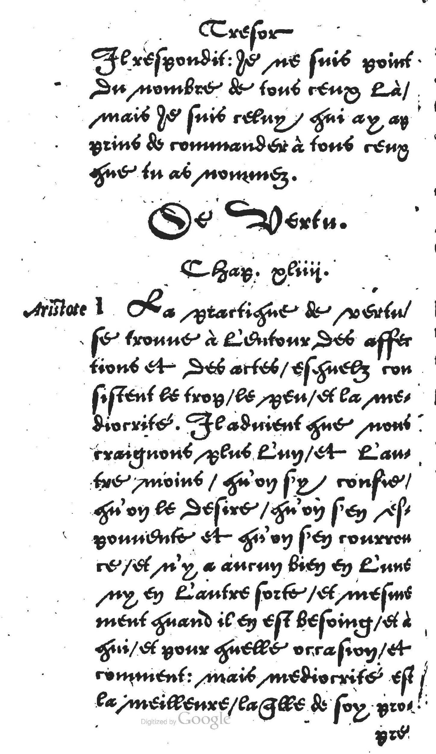 1560 - Jean Bellère - Trésor de vertu - Det Kongelige Bibliotek 1560 - Jean Bellère - Trésor de vertu - Det Kongelige Bibliotek
