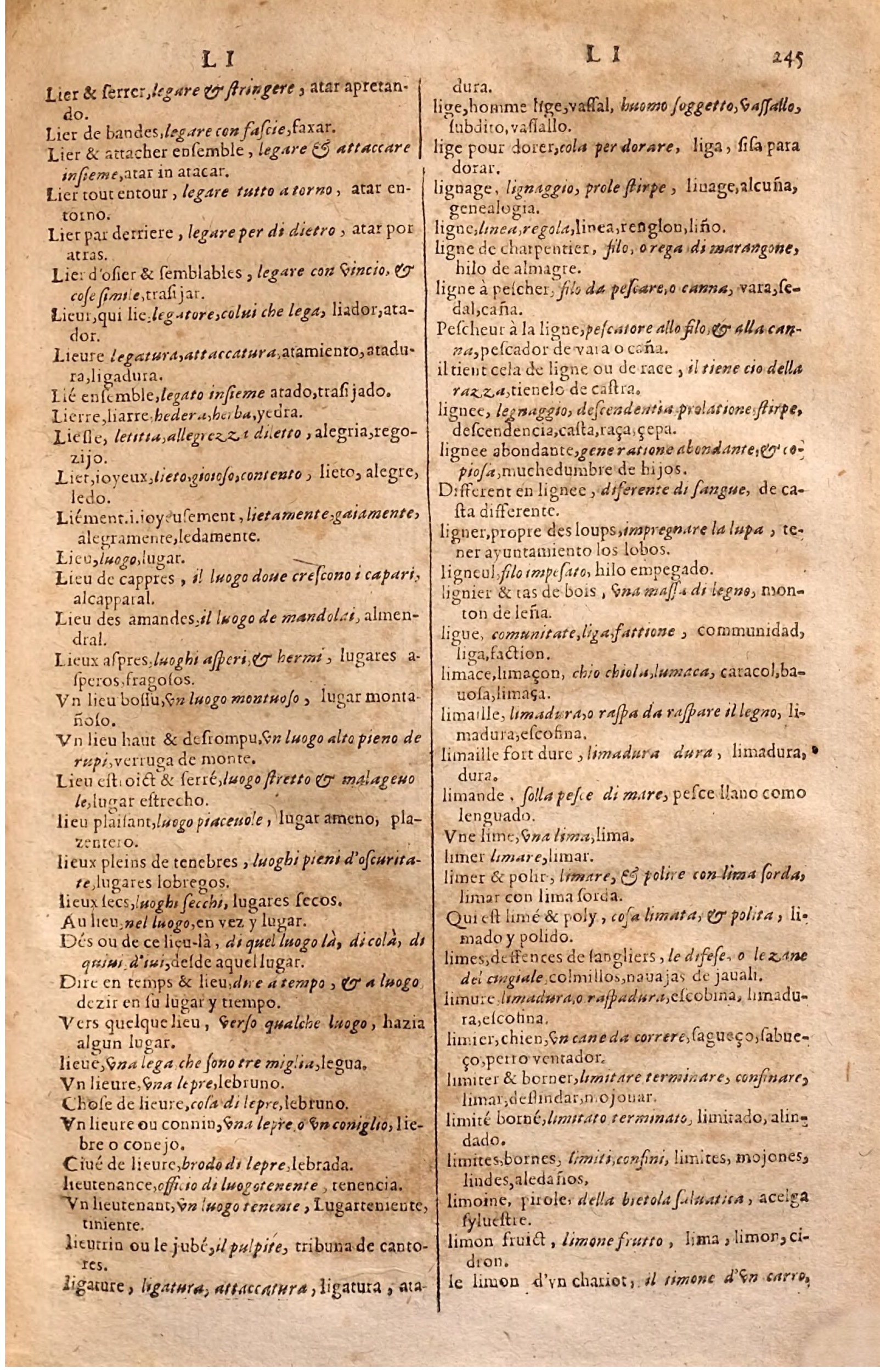 1627 - Jacques Crespin - Trésor des trois langues (Seconde partie) - Regensburg