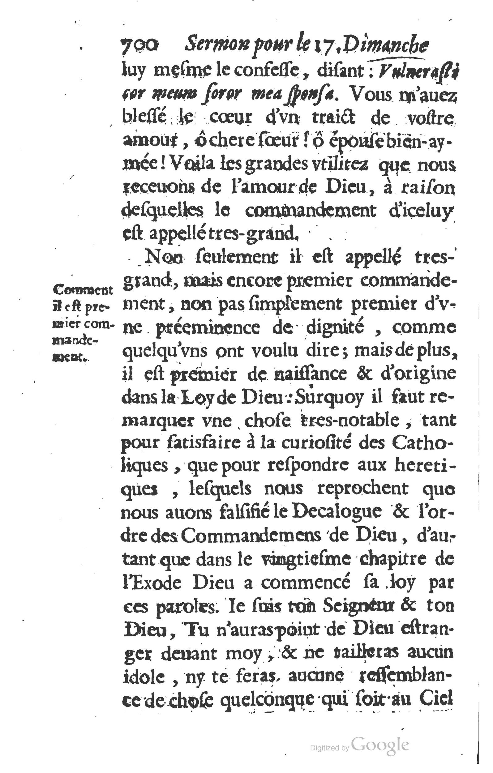 1629 - Manassés de Préaulx - Sermons ou Trésors de la piété chrétienne - BM Lyon
