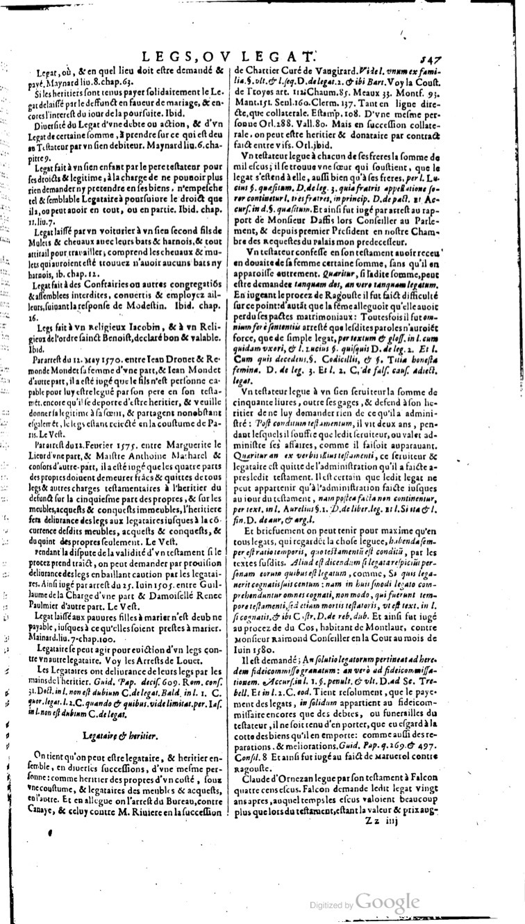 1629 - Veuve Nicolas Buon - Trésor du droit français (29620 T. 2) - BM Lyon