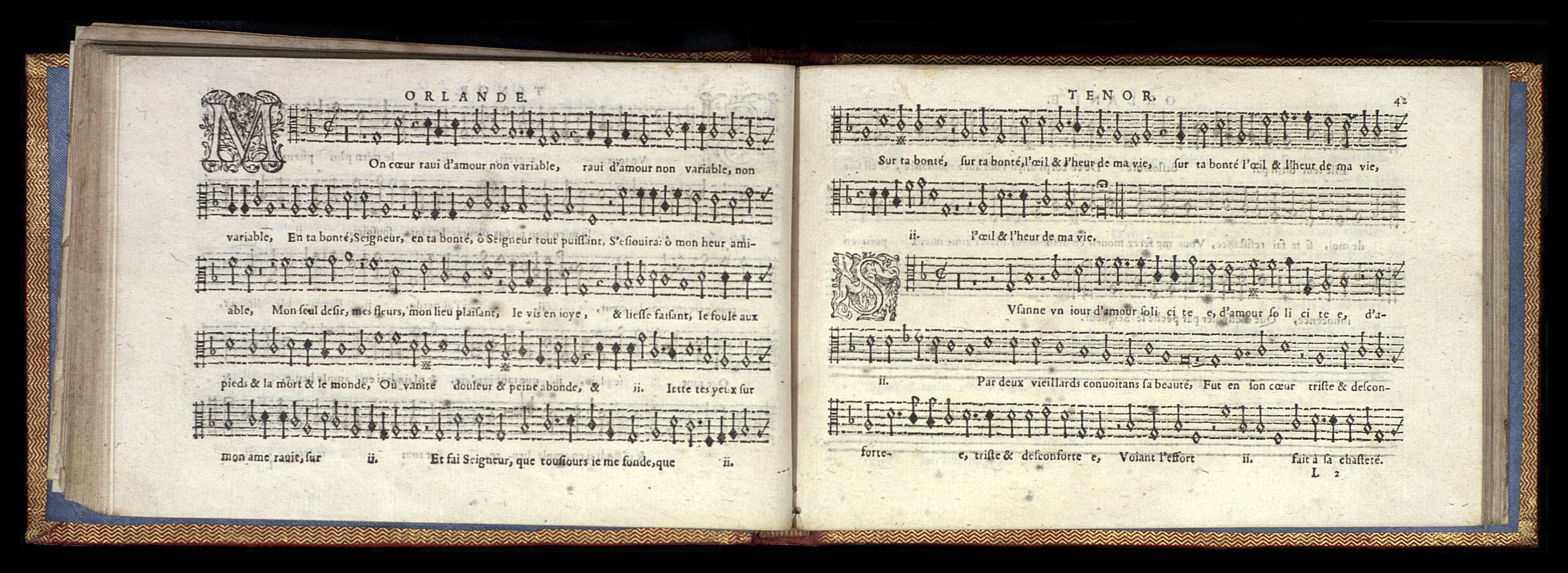 1582 - [Pierre de Saint-André] - Trésor de musique d’Orlande de Lassus Tenor - Mons