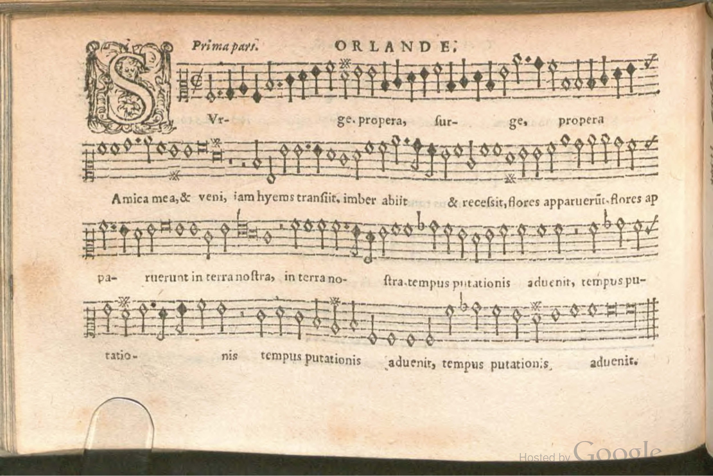 1576 - [Pierre de Saint-André] - Trésor de musique d’Orlande de Lassus Contratenor - BSB Munich