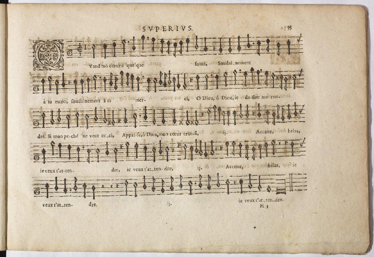 1594 - Paul Marceau - Trésor de musique d&#039;Orlande de Lassus, Superius, Bassus, Tenor, Quinta pars - BnF