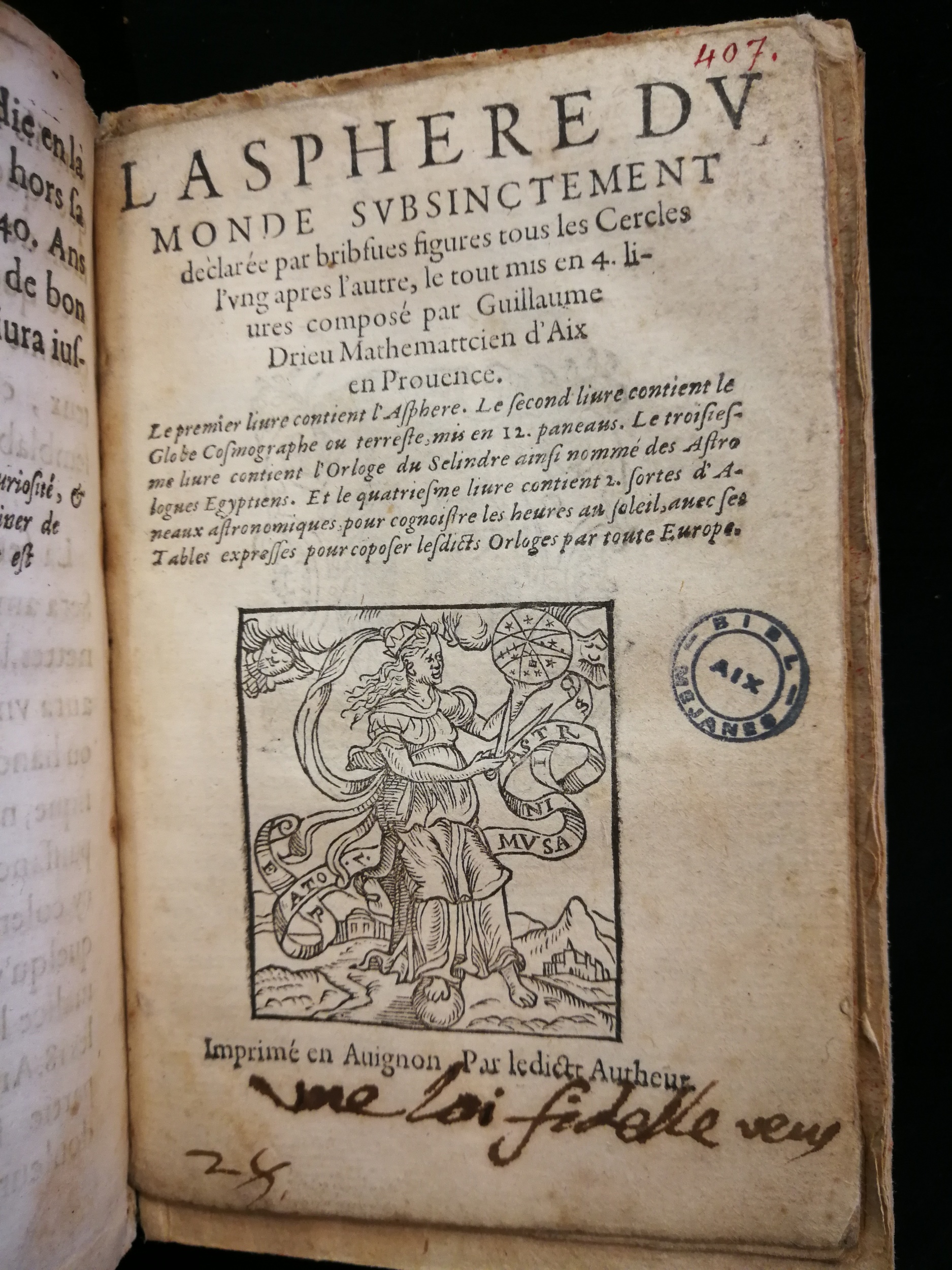 1606 - Pierre de Nisbeau - Trésor de la science du monde - Les Méjanes, Aix-en-Provence
