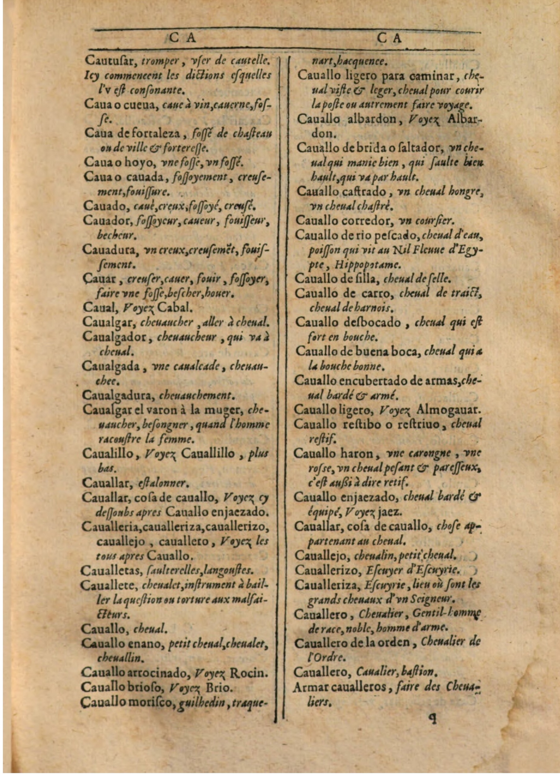 1607 - Marc Orry - Trésor des deux langues espagnole et française (Première partie) - BSB Munich 1607 - Marc Orry - Trésor des deux langues espagnole et française (Première partie) - BSB Munich