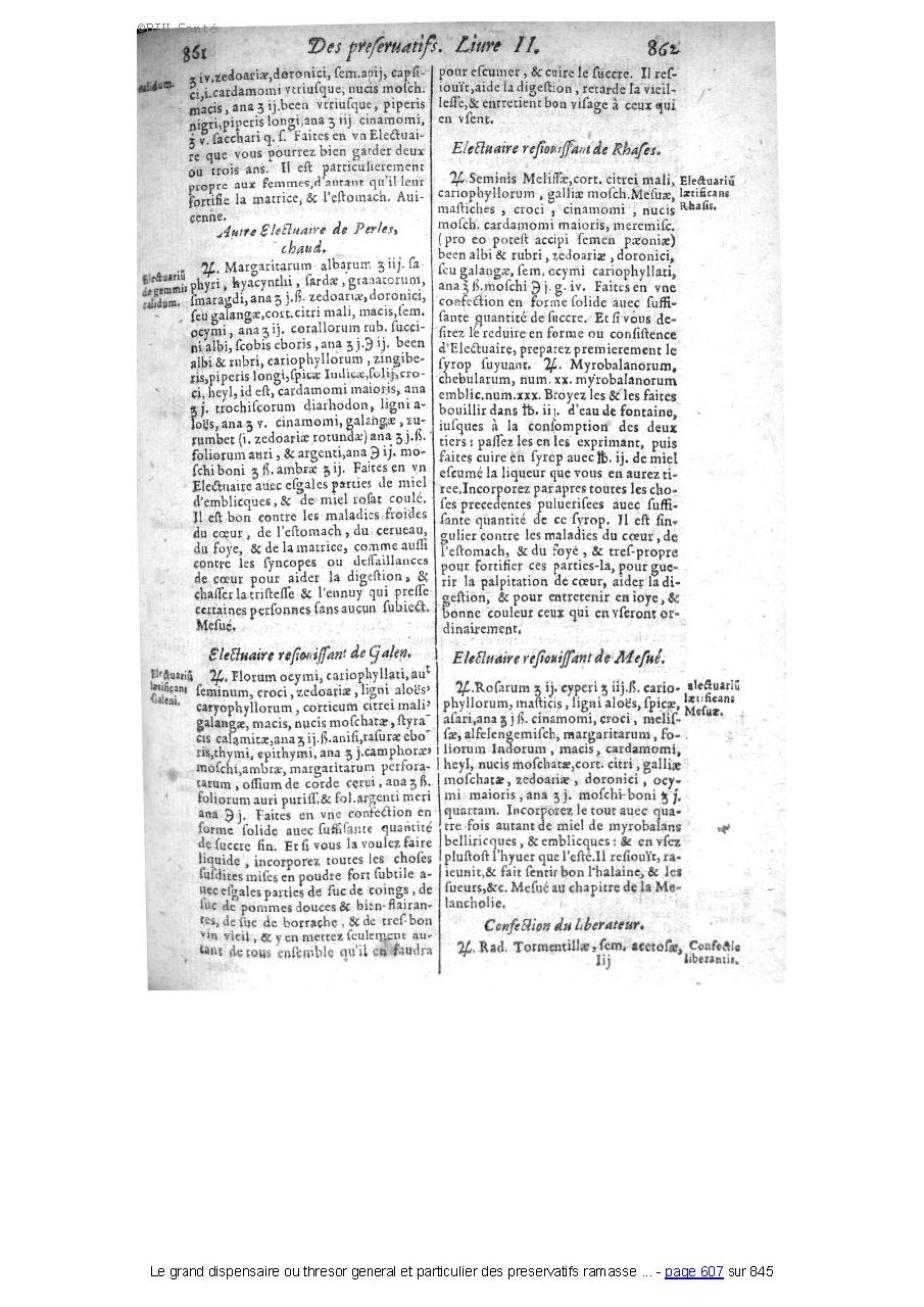 1609 - Étienne Gamonet - Grand dispensaire ou Trésor général et particulier des préservatifs - BIU Santé