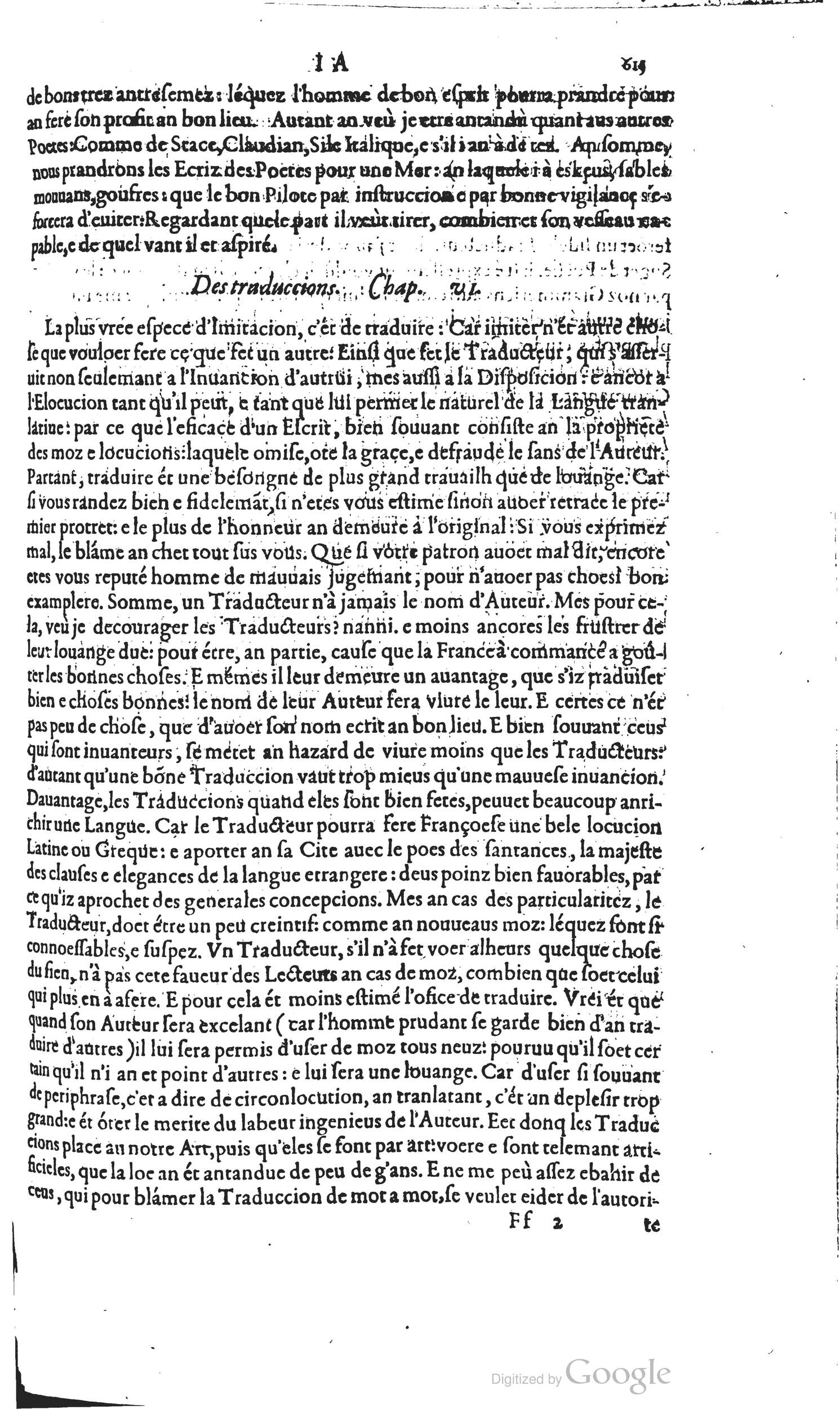 1585 - Barthélemy Honorat - Bibliothèques françaises - BSB Munich