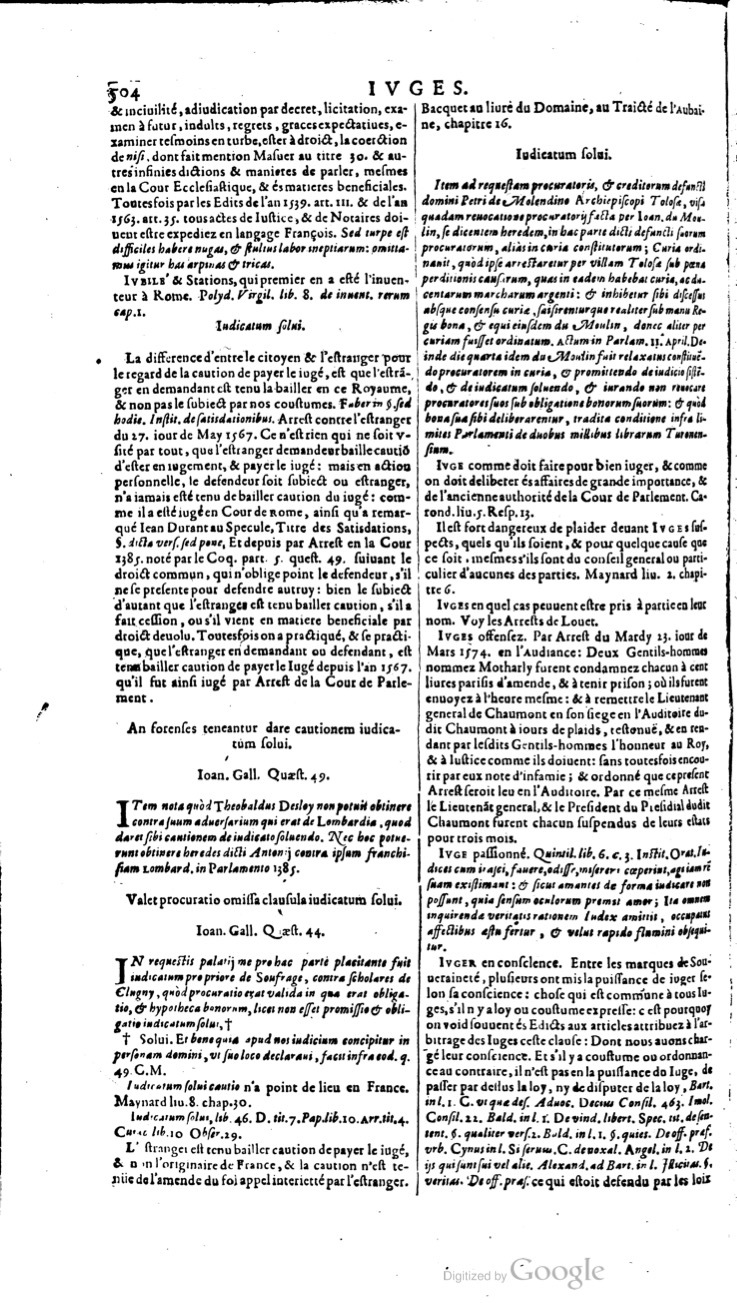 1629 - Veuve Nicolas Buon - Trésor du droit français (21754 T. 2) - BM Lyon
